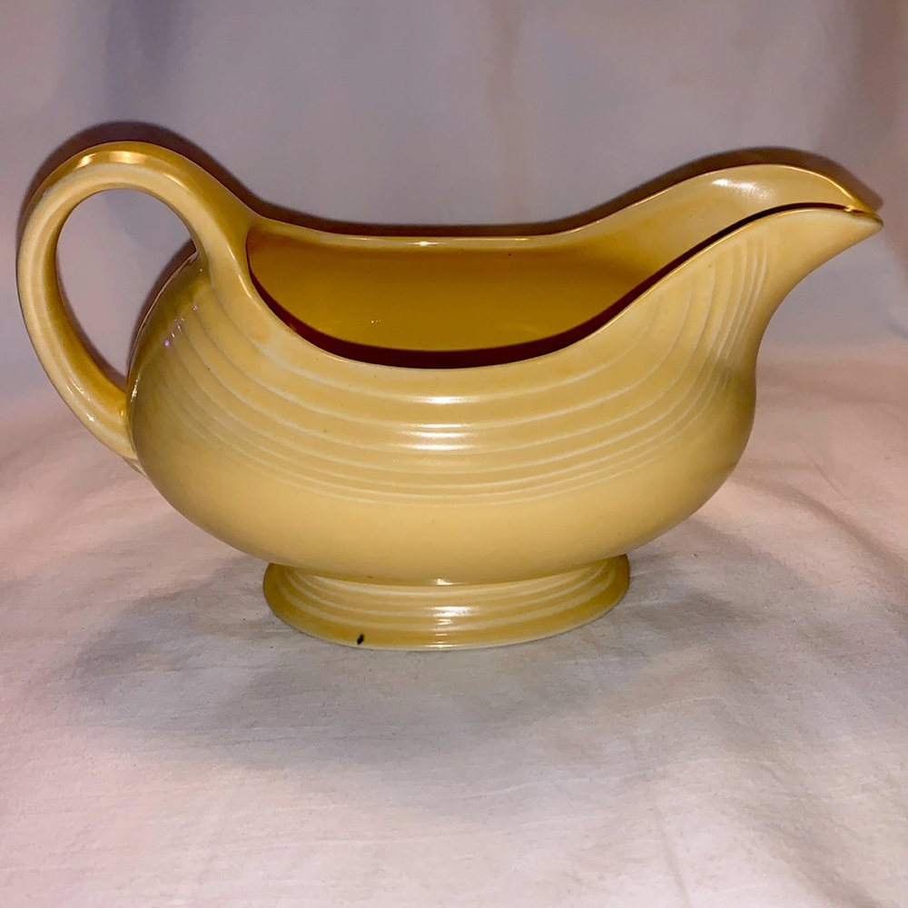 Fiestaware Yellow small gravy boat